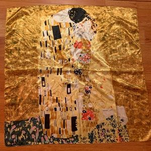 Scarf with “The Kiss” by Gustav Klimt